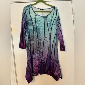 Lily Multicolor Abstract Women's Top